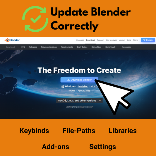 How to Update Blender Without Losing Keybinds, Add-ons, and Libraries