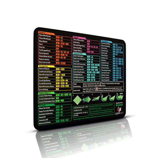 Shortcuts Mouse Pad for Excel Users - 32x27cm